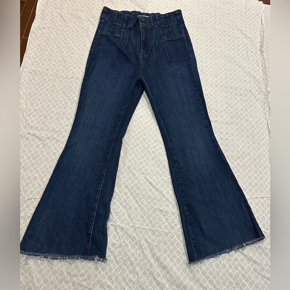 We The Free Dark Blue Flare Jeans